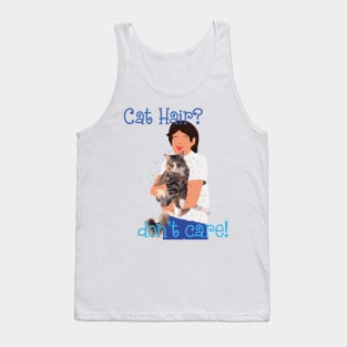 Cat Sparkles are the BEST outfit accessory Cat Hair? who cares! Tank Top